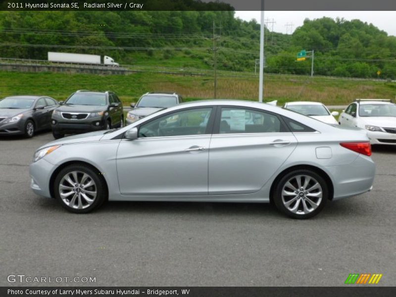 Radiant Silver / Gray 2011 Hyundai Sonata SE