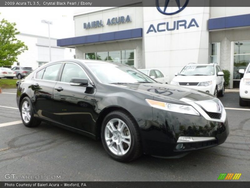 Crystal Black Pearl / Ebony 2009 Acura TL 3.5