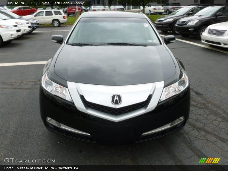 Crystal Black Pearl / Ebony 2009 Acura TL 3.5