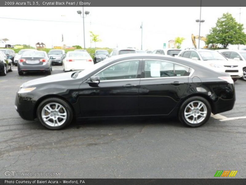 Crystal Black Pearl / Ebony 2009 Acura TL 3.5