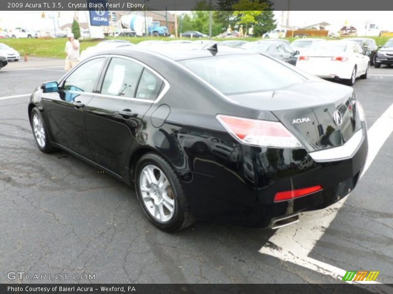 Crystal Black Pearl / Ebony 2009 Acura TL 3.5