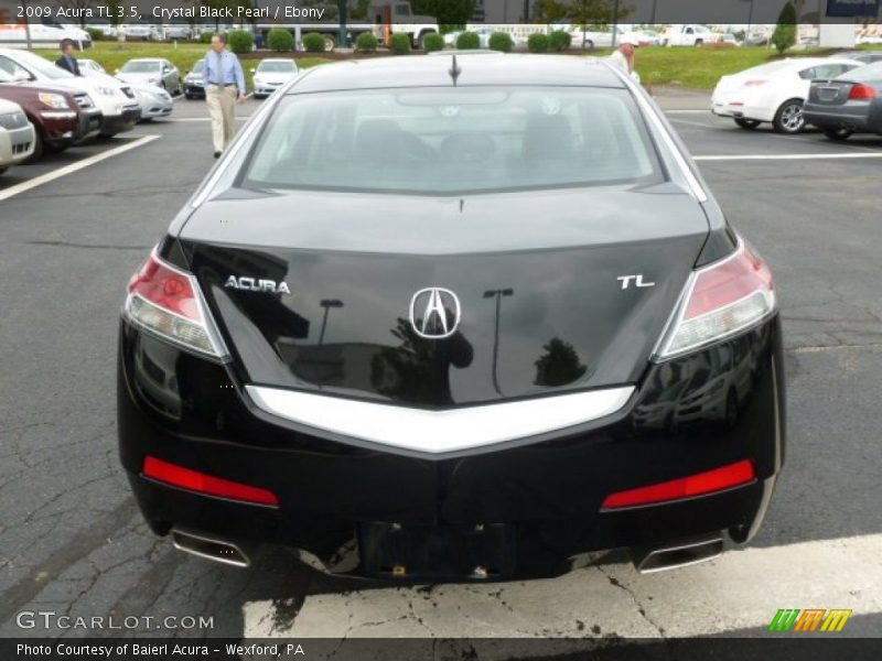 Crystal Black Pearl / Ebony 2009 Acura TL 3.5