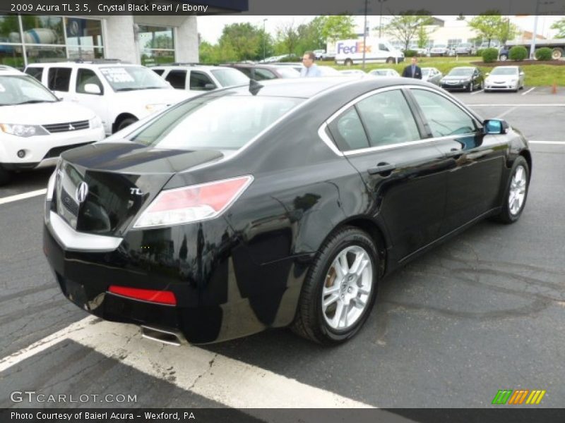 Crystal Black Pearl / Ebony 2009 Acura TL 3.5