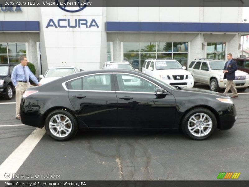 Crystal Black Pearl / Ebony 2009 Acura TL 3.5