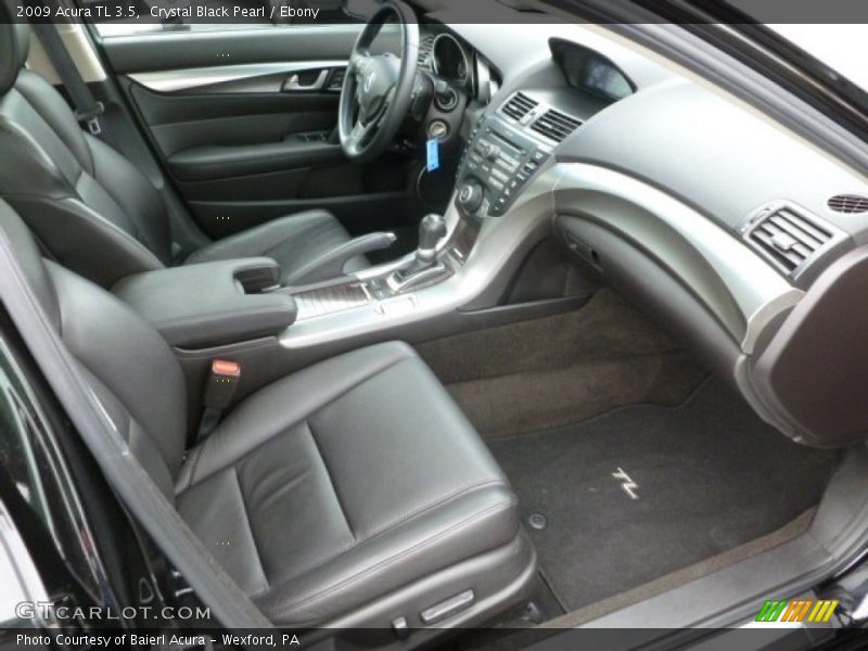 Crystal Black Pearl / Ebony 2009 Acura TL 3.5