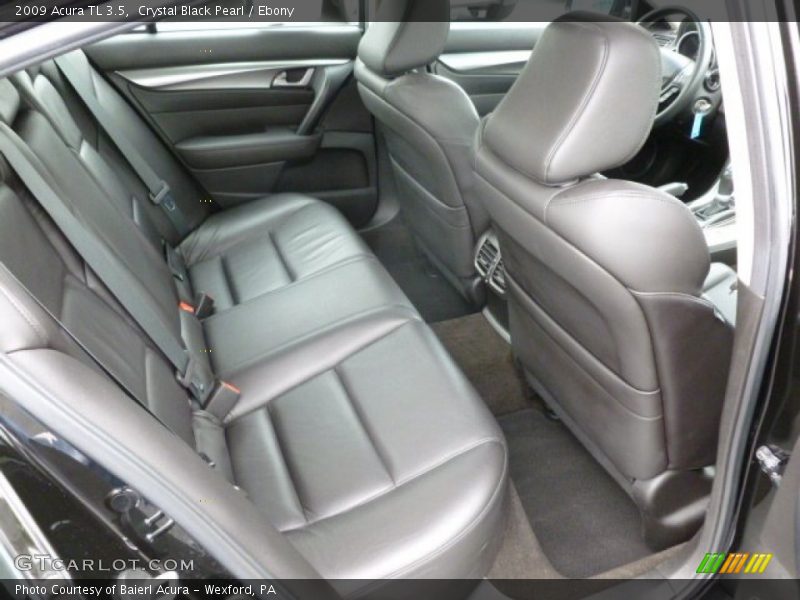 Crystal Black Pearl / Ebony 2009 Acura TL 3.5