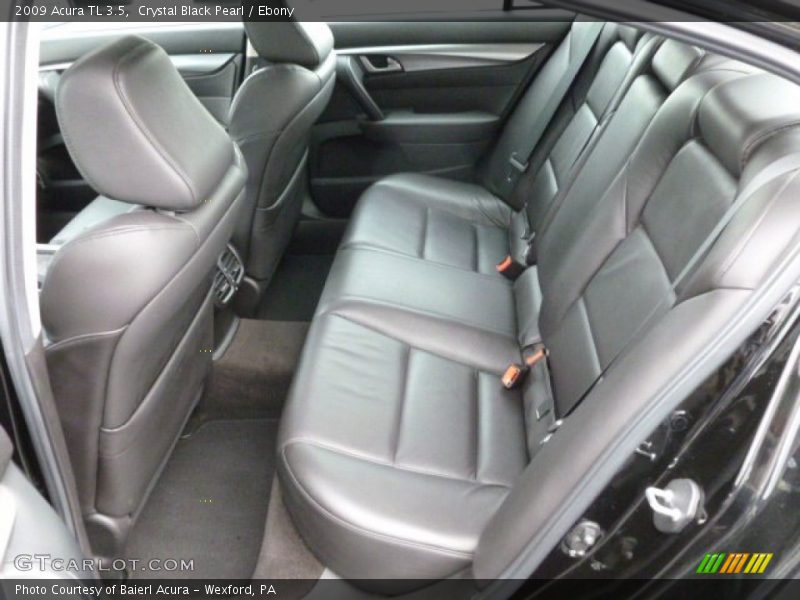 Crystal Black Pearl / Ebony 2009 Acura TL 3.5