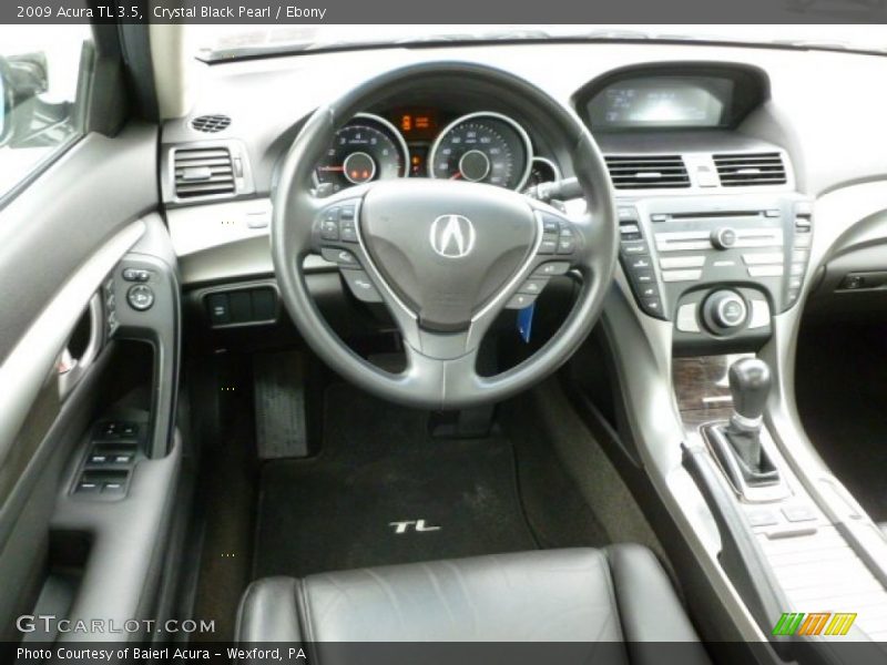 Crystal Black Pearl / Ebony 2009 Acura TL 3.5