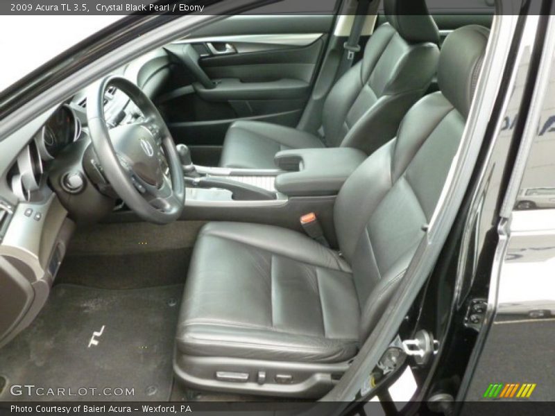 Crystal Black Pearl / Ebony 2009 Acura TL 3.5