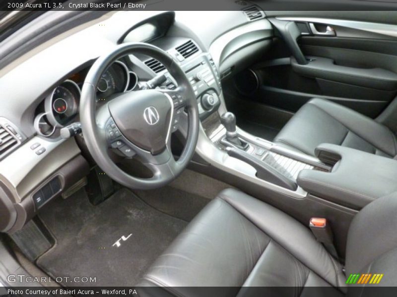 Crystal Black Pearl / Ebony 2009 Acura TL 3.5