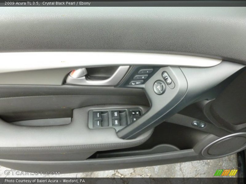 Crystal Black Pearl / Ebony 2009 Acura TL 3.5