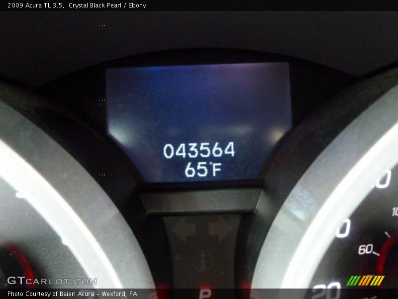 Crystal Black Pearl / Ebony 2009 Acura TL 3.5