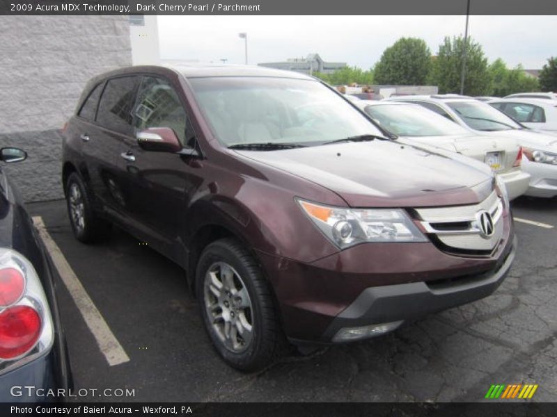 Dark Cherry Pearl / Parchment 2009 Acura MDX Technology