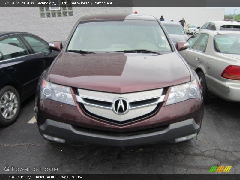 Dark Cherry Pearl / Parchment 2009 Acura MDX Technology