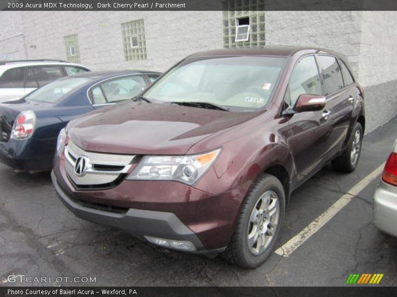 Dark Cherry Pearl / Parchment 2009 Acura MDX Technology