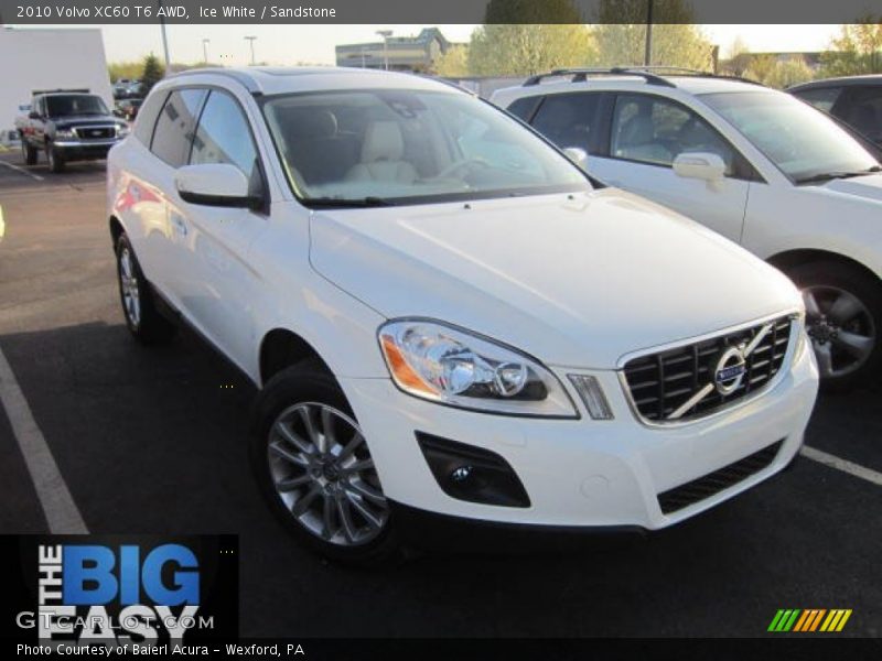 Ice White / Sandstone 2010 Volvo XC60 T6 AWD