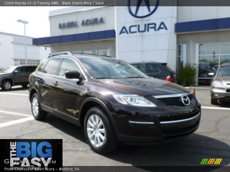 Black Cherry Mica / Sand 2009 Mazda CX-9 Touring AWD