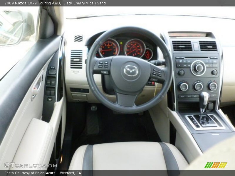 Black Cherry Mica / Sand 2009 Mazda CX-9 Touring AWD