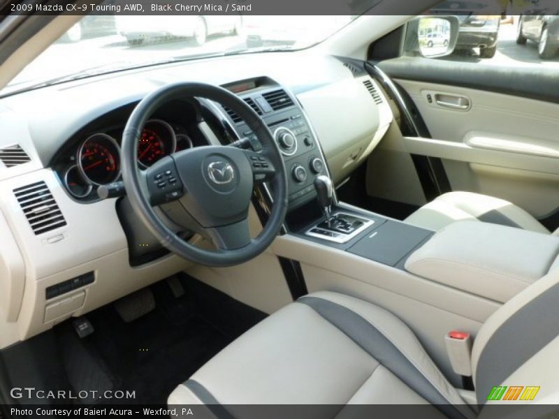 Black Cherry Mica / Sand 2009 Mazda CX-9 Touring AWD