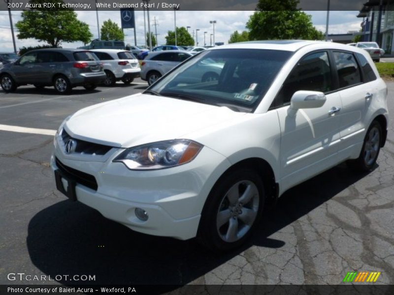 White Diamond Pearl / Ebony 2007 Acura RDX Technology