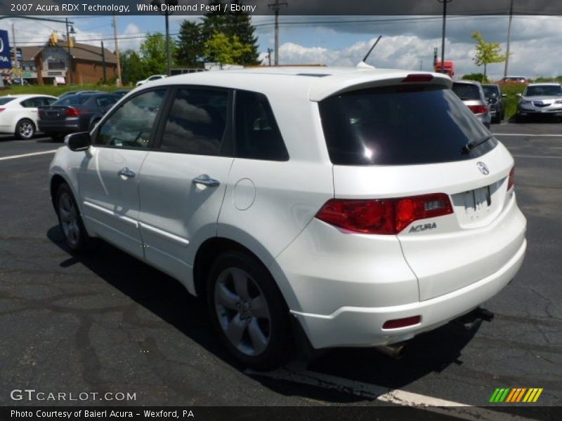 White Diamond Pearl / Ebony 2007 Acura RDX Technology