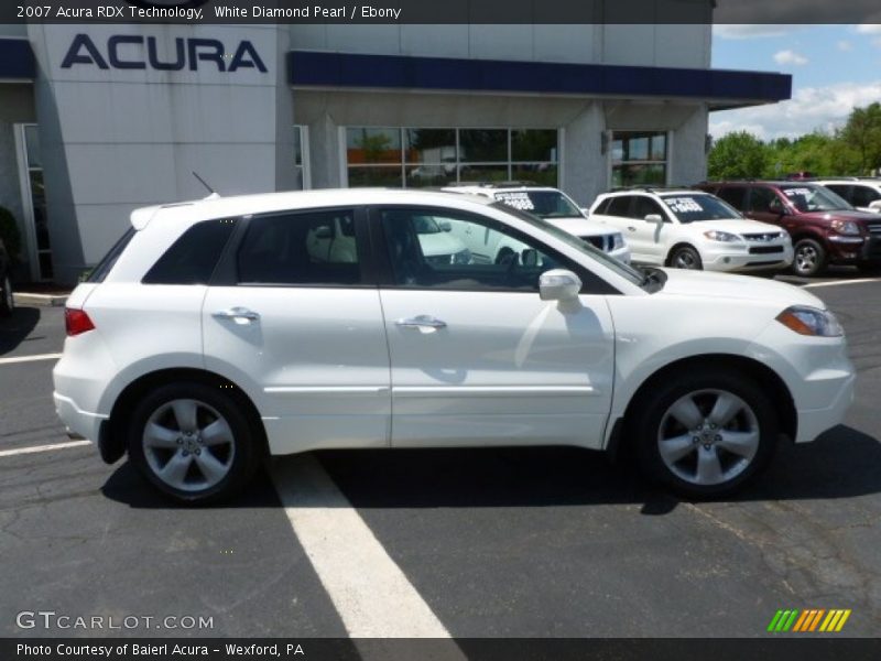 White Diamond Pearl / Ebony 2007 Acura RDX Technology