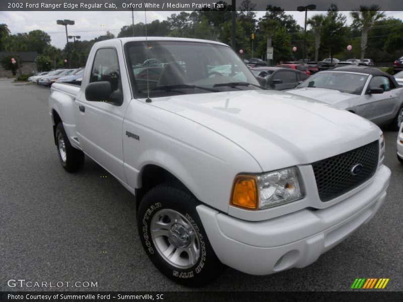 Oxford White / Medium Prairie Tan 2002 Ford Ranger Edge Regular Cab