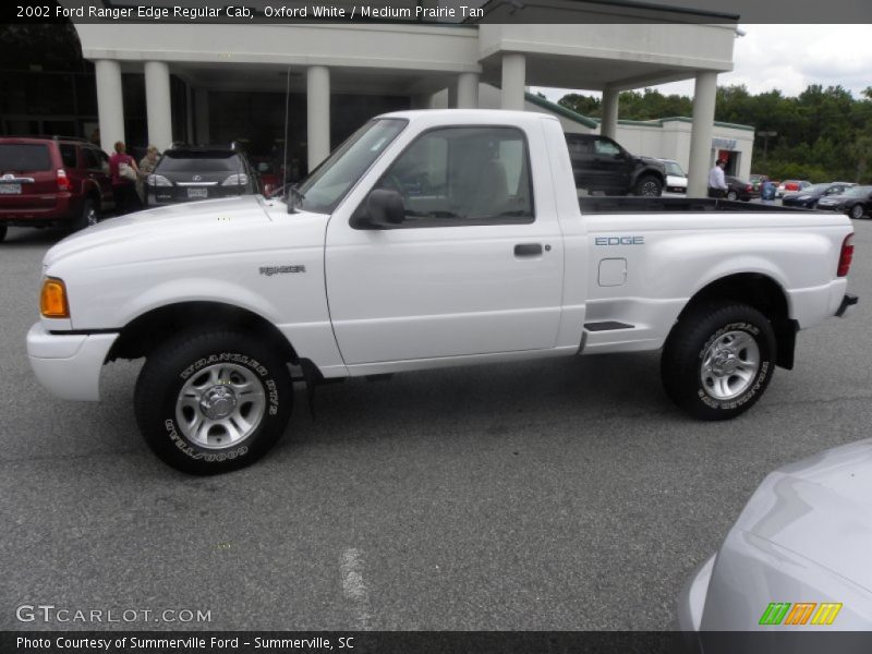 Oxford White / Medium Prairie Tan 2002 Ford Ranger Edge Regular Cab