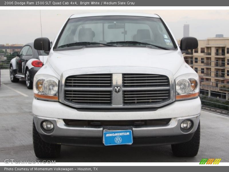 Bright White / Medium Slate Gray 2006 Dodge Ram 1500 SLT Quad Cab 4x4