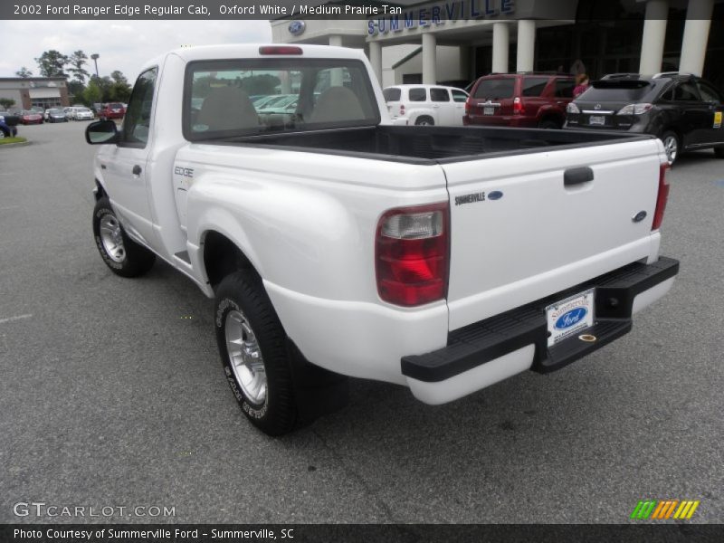 Oxford White / Medium Prairie Tan 2002 Ford Ranger Edge Regular Cab