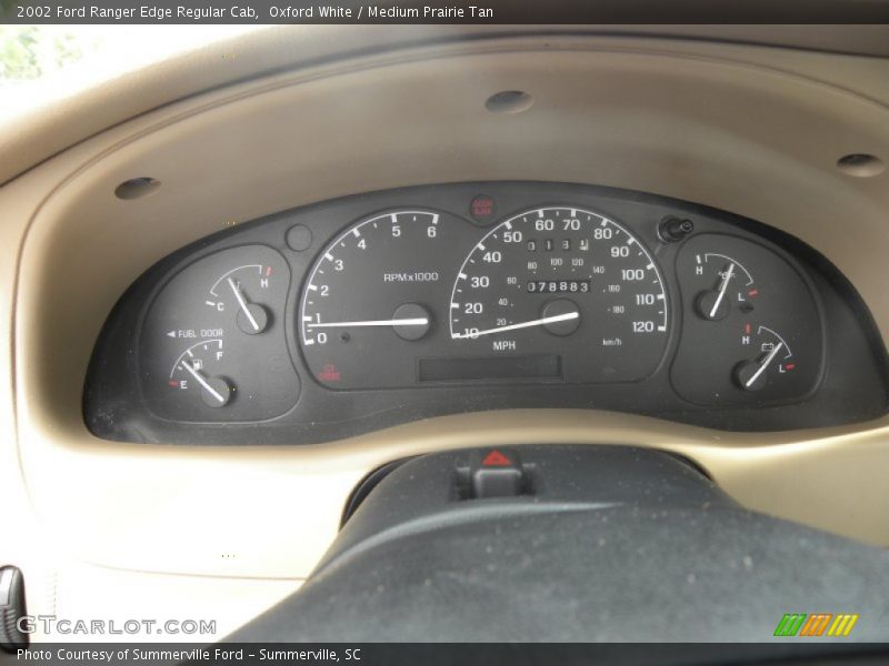 Oxford White / Medium Prairie Tan 2002 Ford Ranger Edge Regular Cab