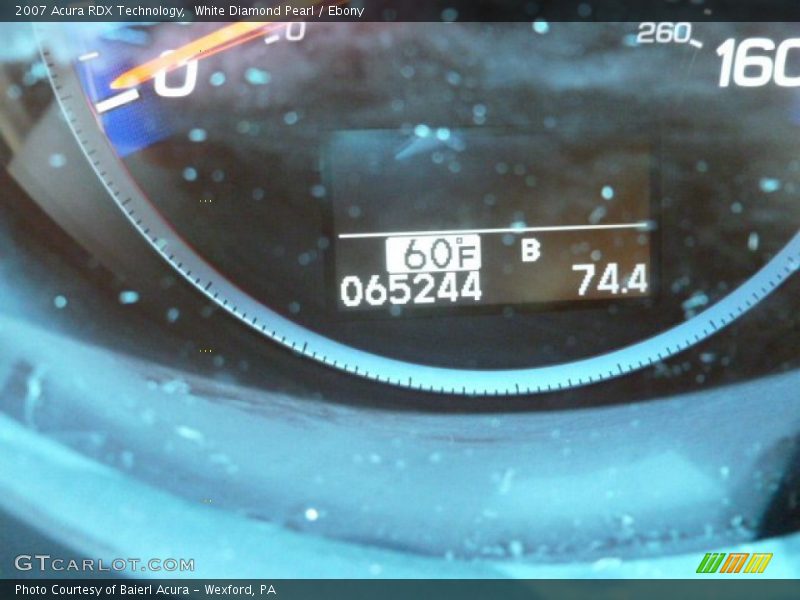 White Diamond Pearl / Ebony 2007 Acura RDX Technology