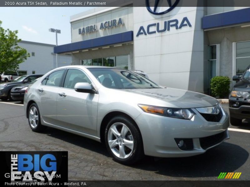 Palladium Metallic / Parchment 2010 Acura TSX Sedan
