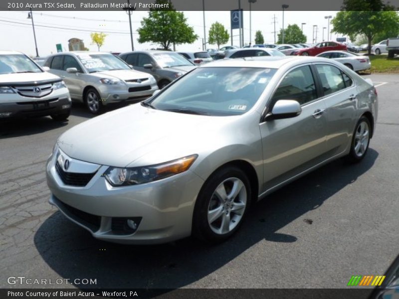 Palladium Metallic / Parchment 2010 Acura TSX Sedan