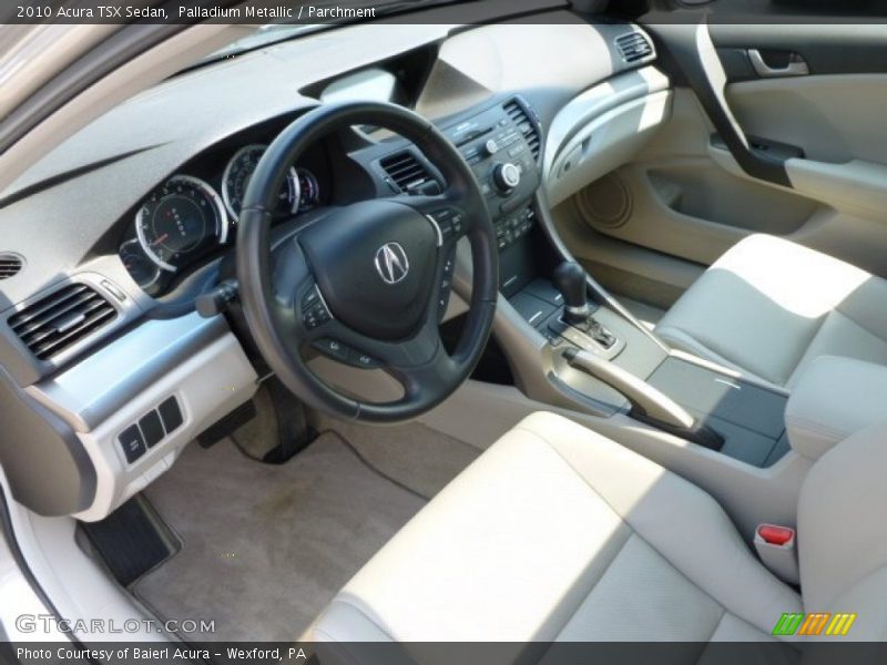 Palladium Metallic / Parchment 2010 Acura TSX Sedan