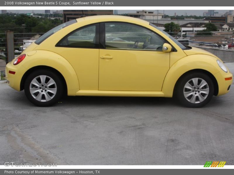 Sunflower Yellow / Black 2008 Volkswagen New Beetle S Coupe