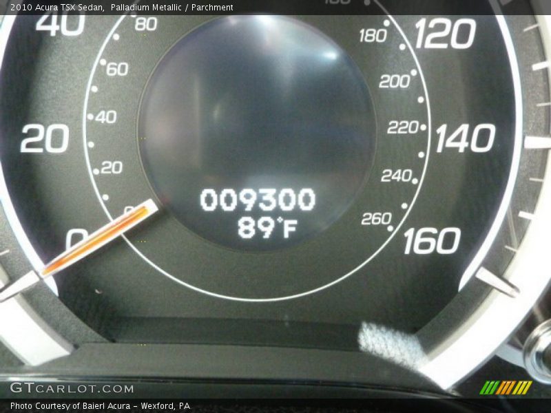 Palladium Metallic / Parchment 2010 Acura TSX Sedan