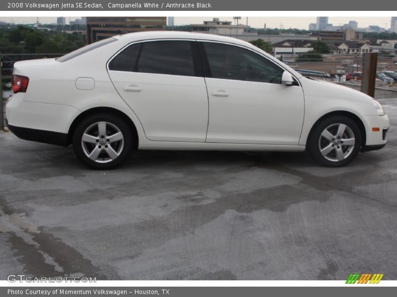 Campanella White / Anthracite Black 2008 Volkswagen Jetta SE Sedan