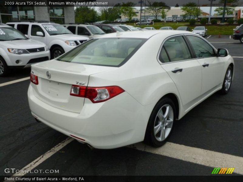 Premium White Pearl / Parchment 2009 Acura TSX Sedan