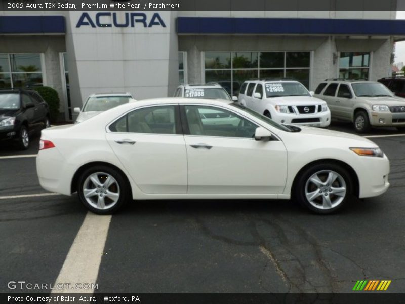 Premium White Pearl / Parchment 2009 Acura TSX Sedan