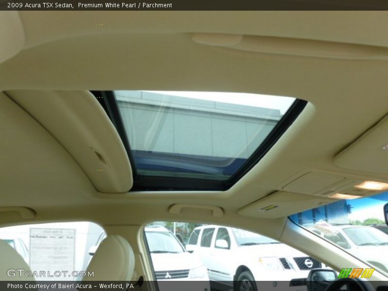 Premium White Pearl / Parchment 2009 Acura TSX Sedan