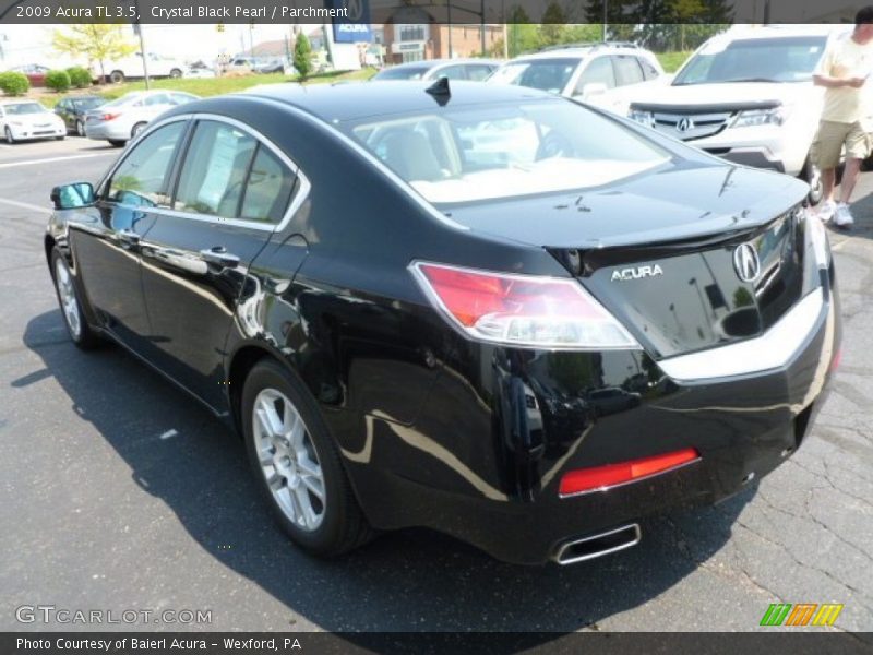 Crystal Black Pearl / Parchment 2009 Acura TL 3.5