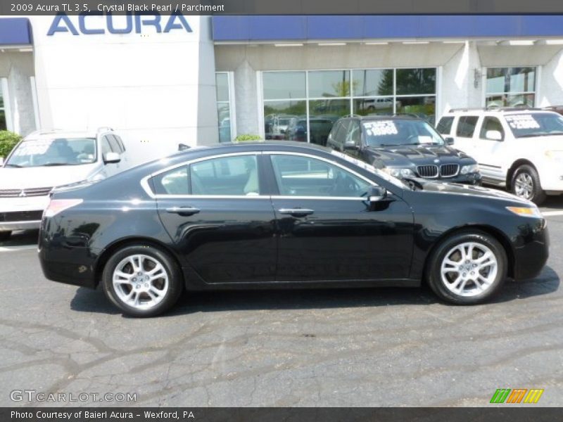 Crystal Black Pearl / Parchment 2009 Acura TL 3.5