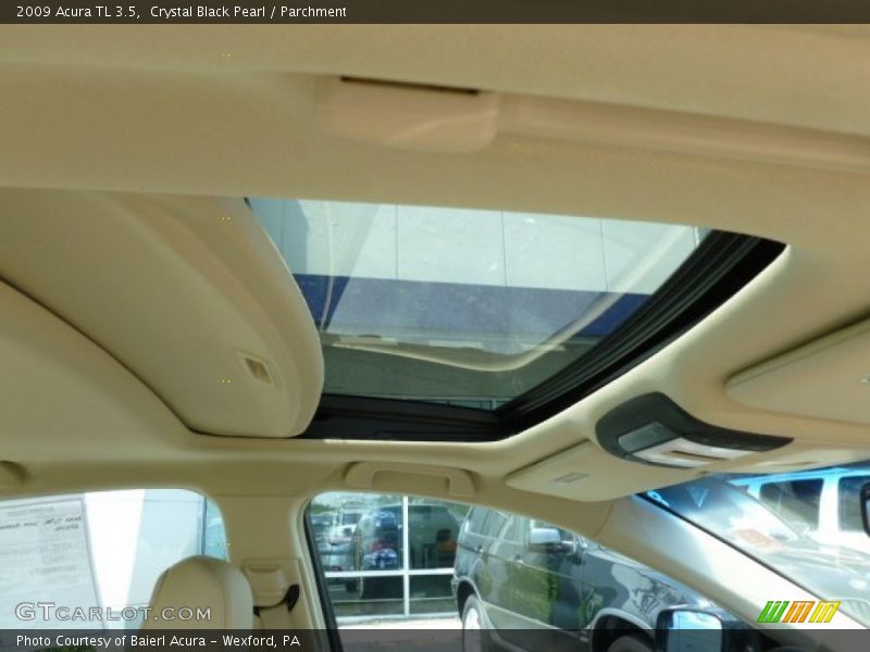 Crystal Black Pearl / Parchment 2009 Acura TL 3.5
