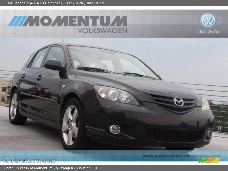 Black Mica / Black/Red 2006 Mazda MAZDA3 s Hatchback