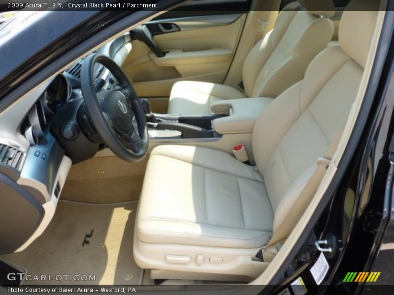 Crystal Black Pearl / Parchment 2009 Acura TL 3.5