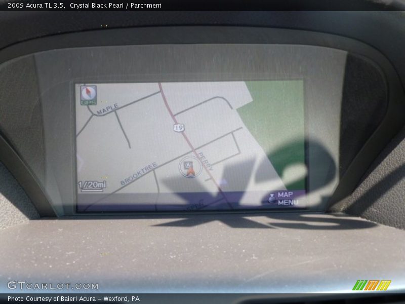 Crystal Black Pearl / Parchment 2009 Acura TL 3.5