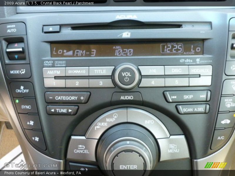 Crystal Black Pearl / Parchment 2009 Acura TL 3.5