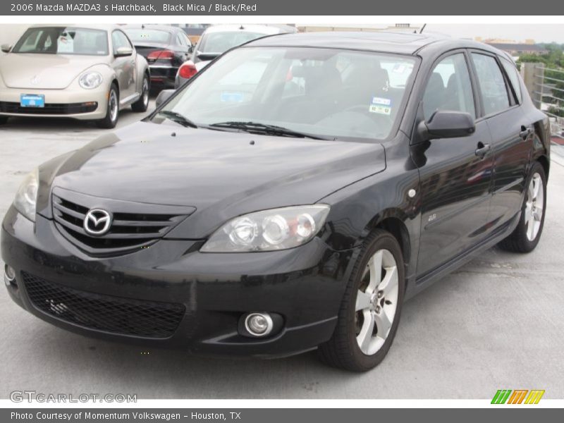 Black Mica / Black/Red 2006 Mazda MAZDA3 s Hatchback