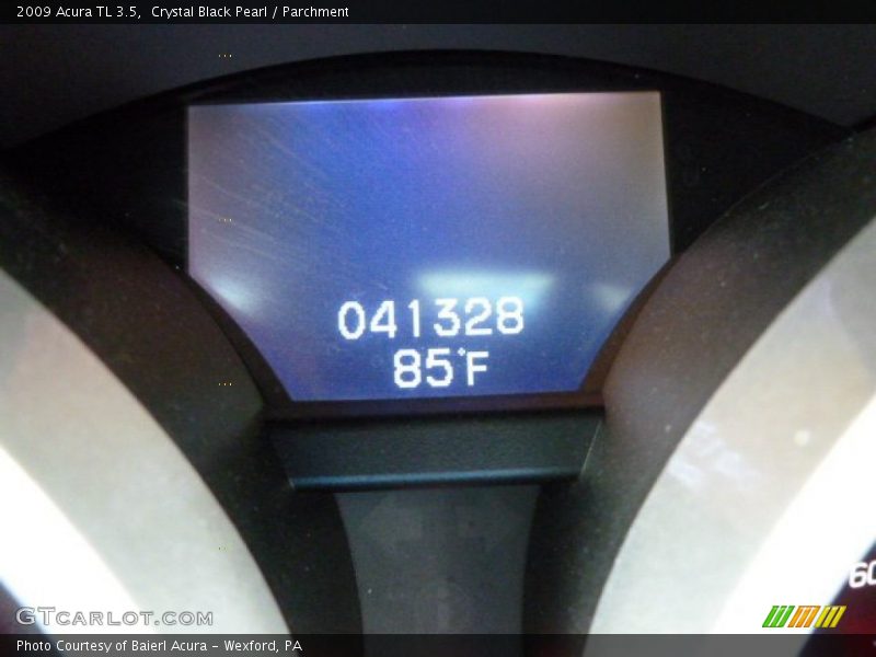 Crystal Black Pearl / Parchment 2009 Acura TL 3.5